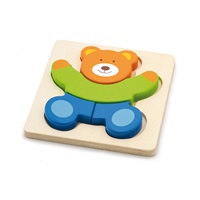 Wooden puzzle for little ones Viga Bear