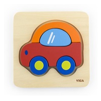 Wooden puzzle for kids Viga Car