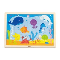 Children's wooden puzzle Viga Ocean