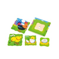 Children‘s wooden puzzle Viga How the tap grows