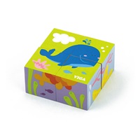 Wooden puzzle blocks for kids Viga Whale