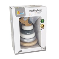 Wooden folding pyramid for little ones Viga Dog