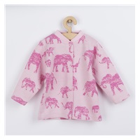 Baby coat Baby Service Elephants pink, size 68 (4-6m)