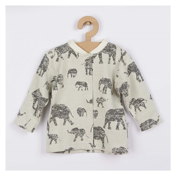 Baby coat Baby Service Elephants grey, size 68 (4-6m)