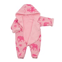 Baby Service Elephants Winter Infant Jumpsuit with Hood Pink, size 68 (4-6m)