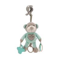 Plush toy with vibration Baby Mix bear mint