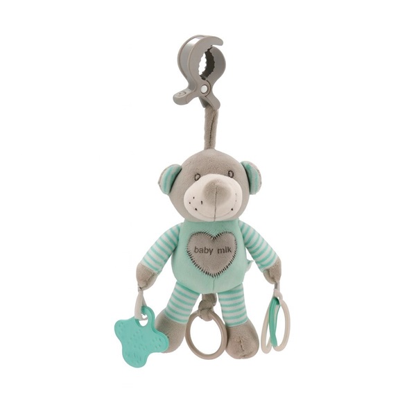 Plush toy with vibration Baby Mix bear mint