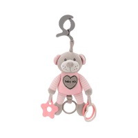 Plush toy with vibration Baby Mix bear pink