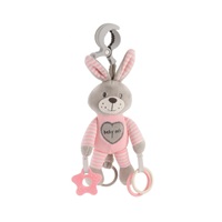 Plush toy with vibration Baby Mix rabbit pink