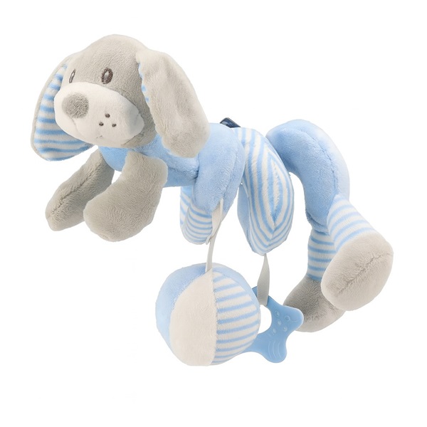Spiral crib toy Baby Mix dog blue