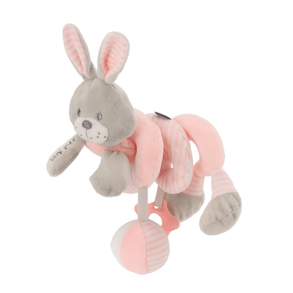 Spiral crib toy Baby Mix rabbit pink