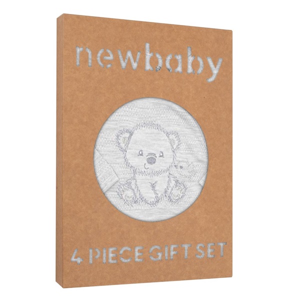 New Baby Sweet Bear Maternity Baby Set Grey, size 50