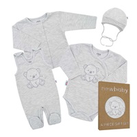 New Baby Sweet Bear Maternity Baby Set Grey, size 50