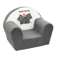 New Baby Cute Family grey Minky baby chair