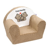 New Baby Cute Family cappuccino baby chair in minky