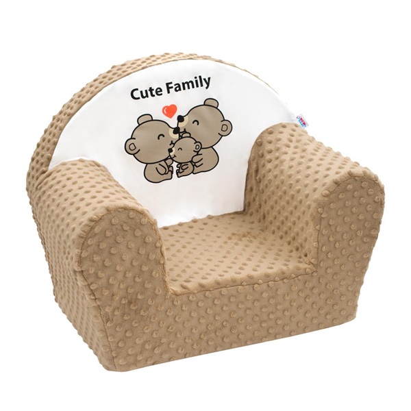 New Baby Cute Family cappuccino baby chair in minky