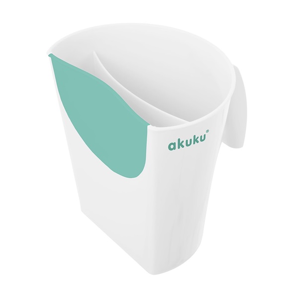 Akuku white-mint hair wash container