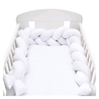 Protective crib mattress cover New Baby Minka and Dot grey