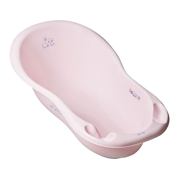 Anatomical bathtub with drain 102 cm LUX Bunny pink