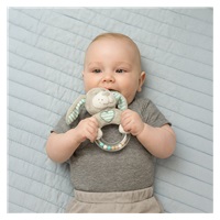 Baby Mix Plush Rattle Dog Blue