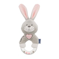 Baby Mix Plush Rattle Rabbit Pink