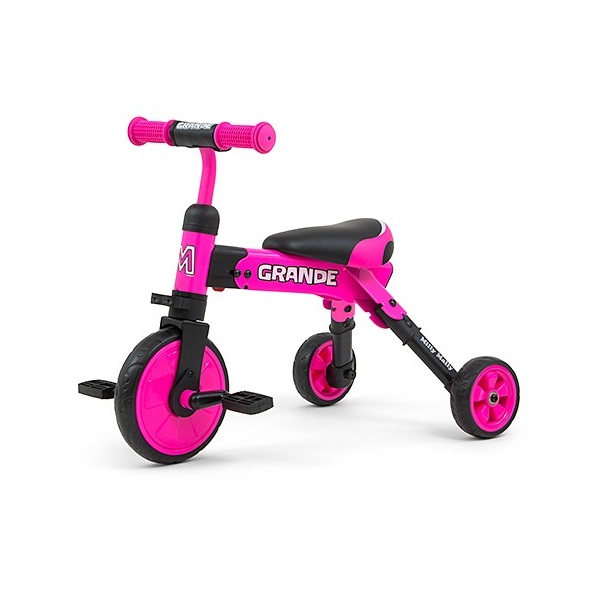 Baby tricycle 2in1 Milly Mally Grande pink