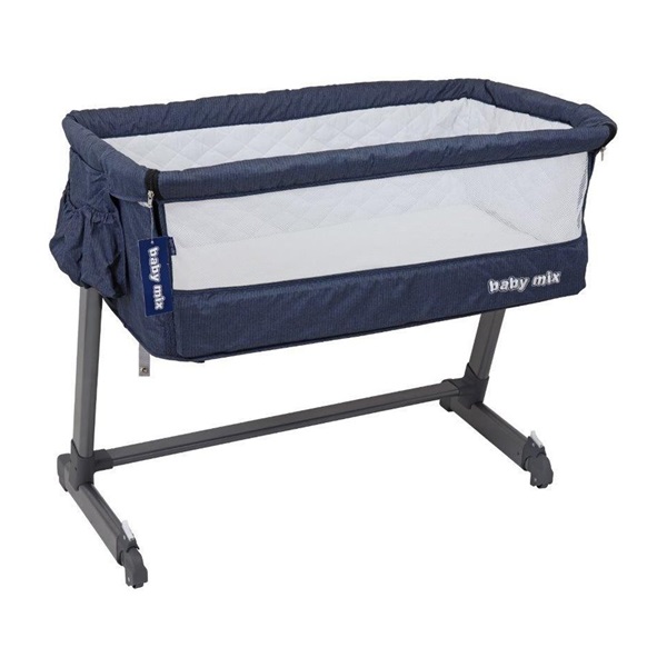 Baby Mix Navy travel cot for parents
