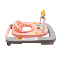 Baby walker with silicone wheels New Baby Forest Kingdom Pink