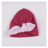 Girls turban hat New Baby For Girls stripes, size 68 (4-6m)