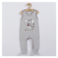 New Baby Mouse baby onesies grey, size 86 (12-18m)