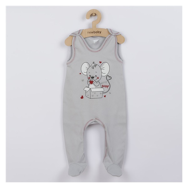 New Baby Mouse baby onesies grey, size 86 (12-18m)