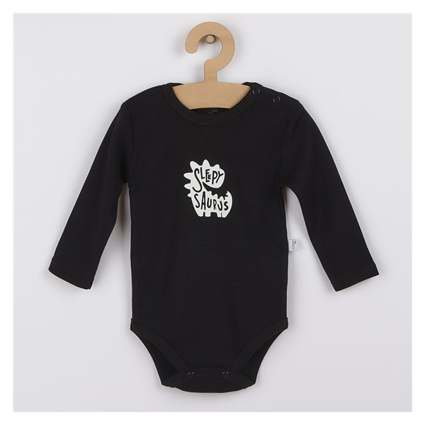 Baby long sleeve body Koala Magic Animals black, size 74 (6-9m)