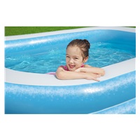 Inflatable children‘s pool Bestway family 262x175x51 cm blue