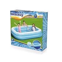 Inflatable children‘s pool Bestway family 262x175x51 cm blue