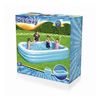 Family inflatable swimming pool Bestway 305x183x56 cm blue