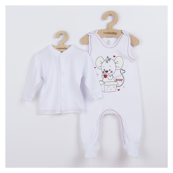 New Baby Mouse baby kit white, size 74 (6-9m)