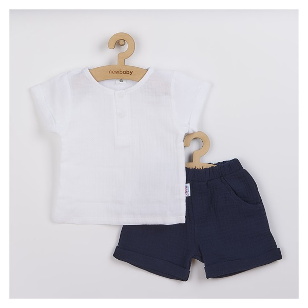 New Baby Summer Nature Collection baby muslin set dark blue, size 62 (3-6m)