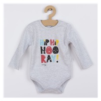 Baby long sleeve body Koala Hip-Hip grey, size 74 (6-9m)