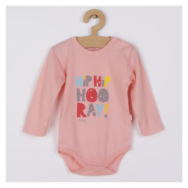 Baby long sleeve body Koala Hip-Hip pink, size 80 (9-12m)