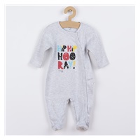 Infant jumpsuit Koala Hip-Hip grey, size 68 (4-6m)