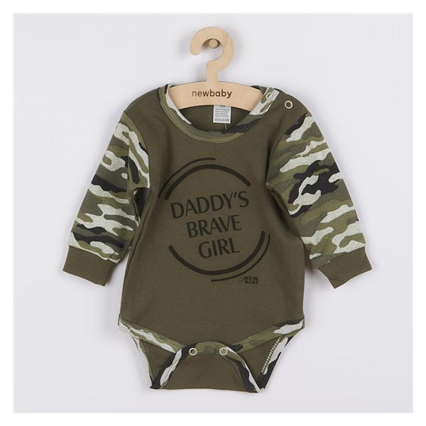 Baby long sleeve body New Baby Army girl, size 92 (18-24m)