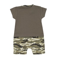 Baby summer jumpsuit New Baby Army girl, size 56 (0-3m)