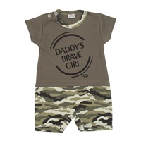 Baby summer jumpsuit New Baby Army girl, size 80 (9-12m)