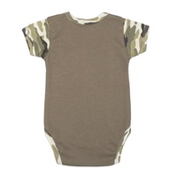 Short Sleeve Baby Bodysuit New Baby Army girl, size 56 (0-3m)