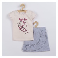 Baby T-shirt with skirt New Baby Butterflies, size 68 (4-6m)