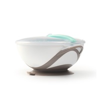 Baby bowl with suction cup and spoon Baby Ono white-grey