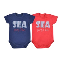 Baby summer body Koala Sea Party red, size 62 (3-6m)