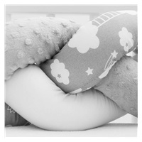 Protective crib mattress cover New Baby Minka and Cloud grey