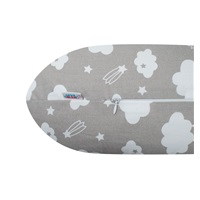 Universal nursing pillow in the shape of C New Baby Cloud grey