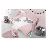 Minky Belisima Mouse pink baby nest with blanket